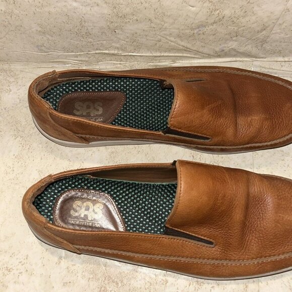 SAS Sandstone Weekender Slip On Leather Business Casual Loafers Men’s Size 12 - Picture 3 of 8